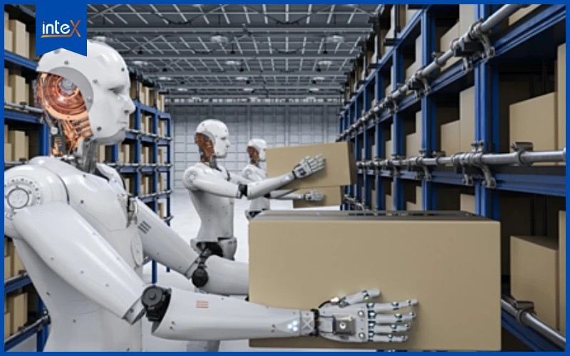 Robot thay thế con người trong nhà máy