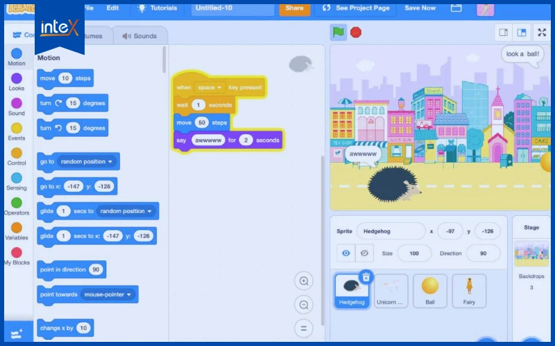 Dự án lập trình Scratch đơn giản cho trẻ