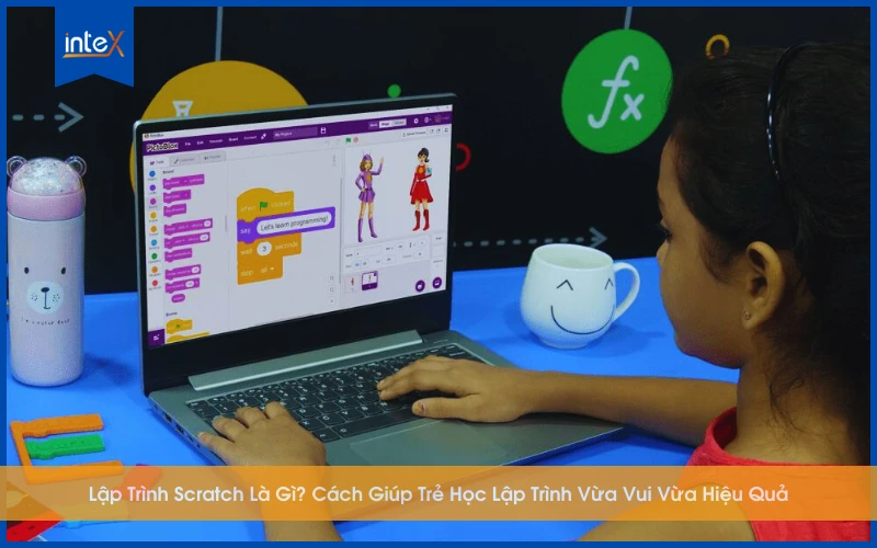 Trẻ em học lập trình Scratch thông qua kéo thả khối lệnh trực quan