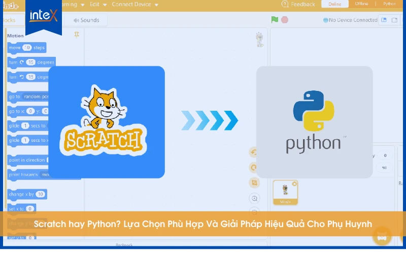 Trẻ học lập trình Scratch và Python - Lựa chọn phù hợp cho phụ huynh