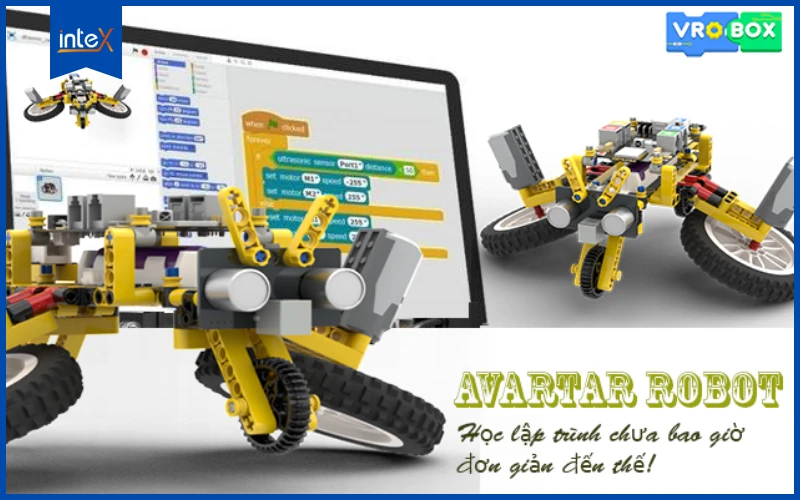 Bộ kit Vrobox giúp trẻ lắp ráp và lập trình robot đơn giản