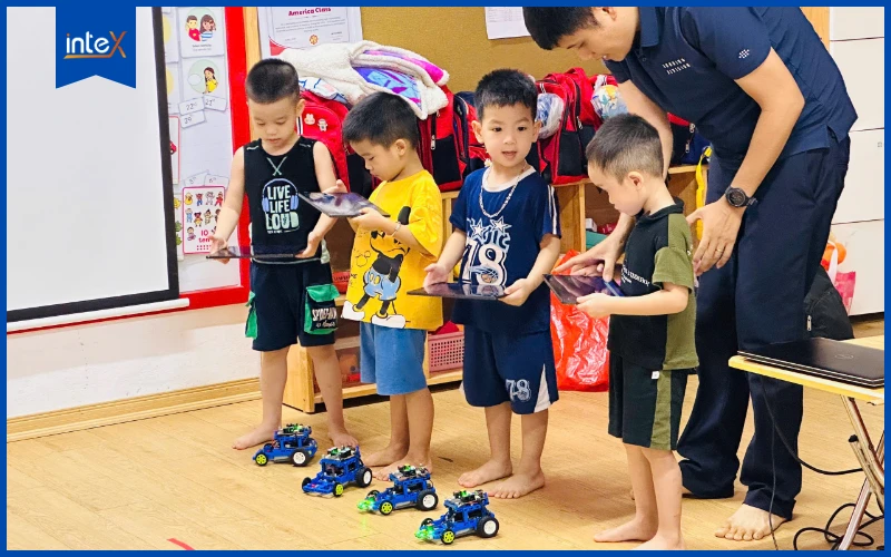 Lớp học STEM công nghệ tại trường mầm non