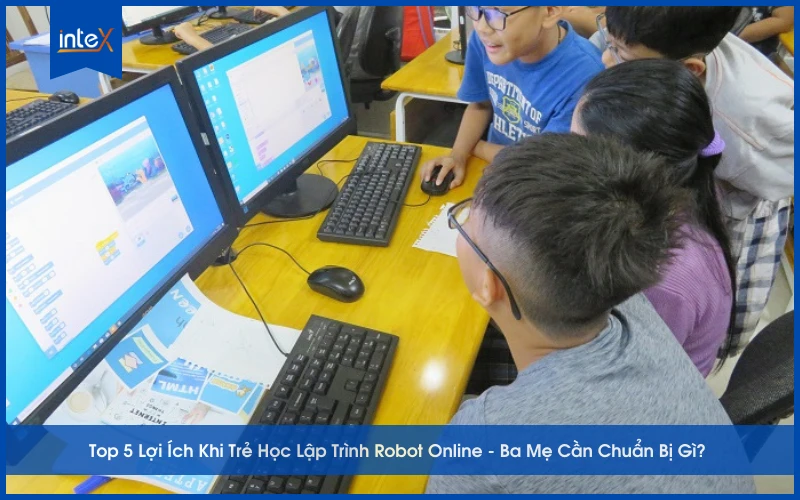 Trẻ em học lập trình robot online