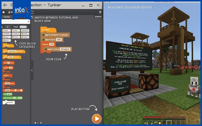 lập trình bằng minecraft
