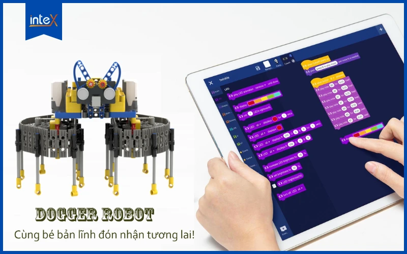 Bộ kit STEM Robot phù hợp cho trẻ 4–6 tuổi học lập trình và lắp ráp cùng inteX
