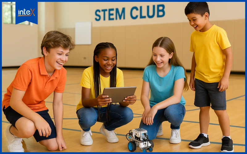 Hoạt động trải nghiệm của trẻ khi tham gia CLB STEM