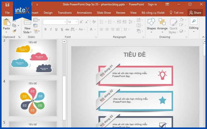 Giao diện PowerPoint