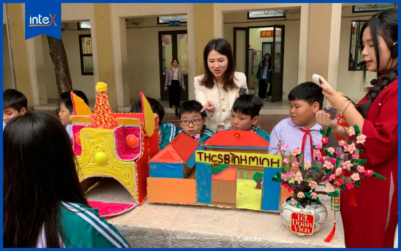 Ngôi trường của em - Học sinh lớp 7A trường THCS Bình Minh