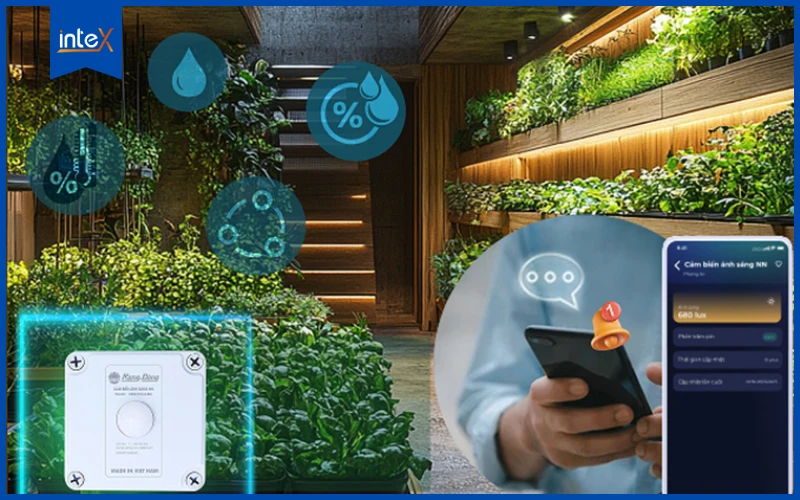 Đèn cảm biến ánh sáng cho cây trồng