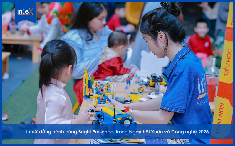 inteX đồng hành cùng Bright Preschool trong Ngày hội Xuân và Công nghệ 2026