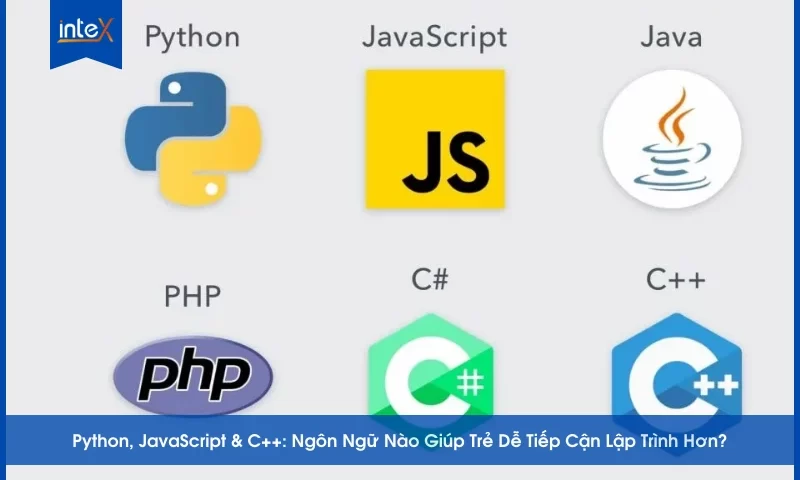 Python, JavaScript và C++: lựa chọn ngôn ngữ lập trình phù hợp cho trẻ em học từ đầu.