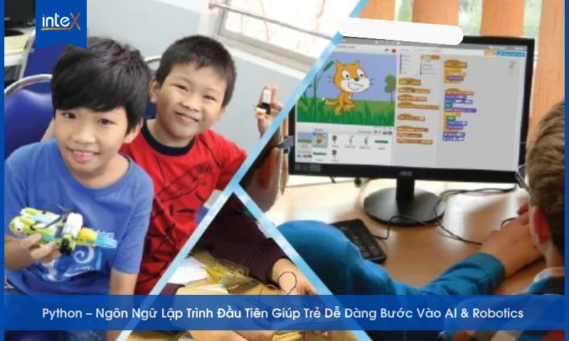 Học lập trình Python cho trẻ em tại lớp STEM